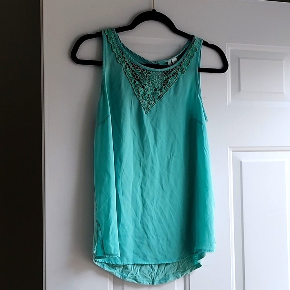 Lauren Conrad seafoam green tank